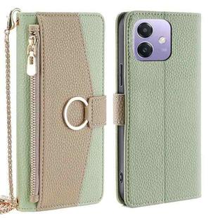 For OPPO A3 5G India Crossbody Litchi Texture Leather Phone Case(Green)