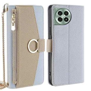 For OnePlus Ace 3 Pro 5G Crossbody Litchi Texture Leather Phone Case(Blue)