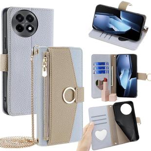 For OnePlus Ace 5 / Ace 5 Pro Crossbody Litchi Texture Leather Phone Case(Blue)