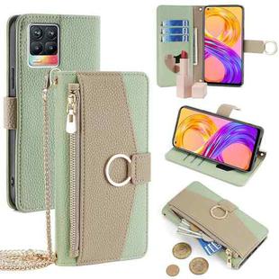 For Realme 8 / 8 Pro Crossbody Litchi Texture Leather Phone Case(Green)