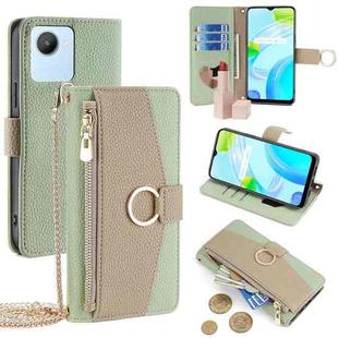 For Realme C30 4G / Narzo 50i Prime Crossbody Litchi Texture Leather Phone Case(Green)