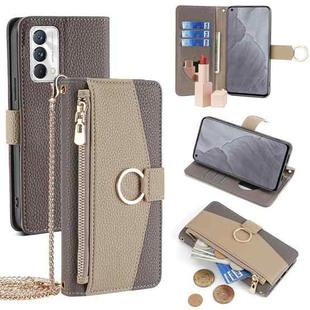 For Realme GT Master / Q3 Pro Carnival Crossbody Litchi Texture Leather Phone Case(Grey)
