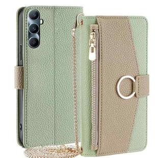 For Realme C65 4G Crossbody Litchi Texture Leather Phone Case(Green)
