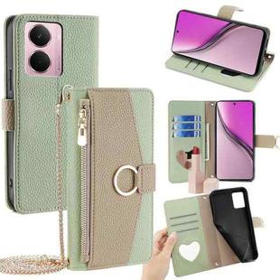 For Realme P3 Pro 5G Global Crossbody Litchi Texture Leather Phone Case(Green)