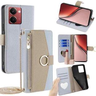 For Realme P3 Ultra 5G Crossbody Litchi Texture Leather Phone Case(Blue)