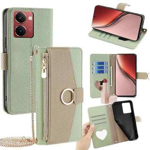 For Realme P3 Ultra 5G Crossbody Litchi Texture Leather Phone Case(Green)
