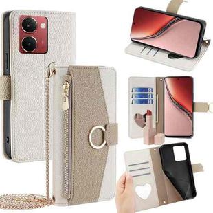 For Realme P3 Ultra 5G Crossbody Litchi Texture Leather Phone Case(White)