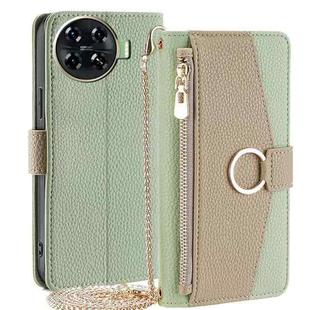 For Tecno Spark 20 Pro+ 4G Crossbody Litchi Texture Leather Phone Case(Green)