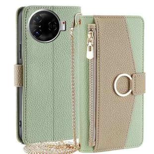 For Tecno Camon 30 Pro 5G Crossbody Litchi Texture Leather Phone Case(Green)