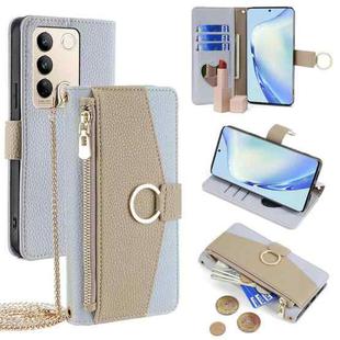 For vivo S16 / S16 Pro Crossbody Litchi Texture Leather Phone Case(Blue)