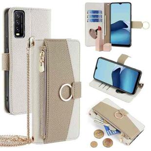 For vivo Y20 / Y20i / Y20s / Y11s /  Y12s Crossbody Litchi Texture Leather Phone Case(White)