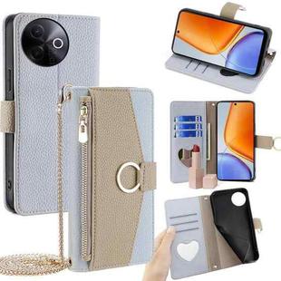 For vivo Y39 5G Global Crossbody Litchi Texture Leather Phone Case(Blue)