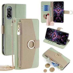 For Xiaomi Redmi K40 Gaming Crossbody Litchi Texture Leather Phone Case(Green)