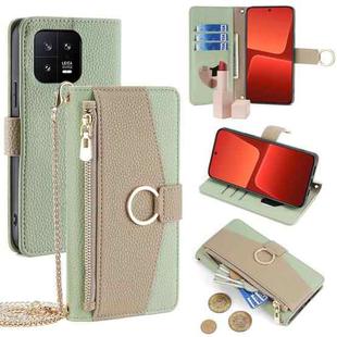 For Xiaomi 13 Crossbody Litchi Texture Leather Phone Case(Green)