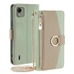 For Nokia C110 4G Crossbody Litchi Texture Leather Phone Case(Green)