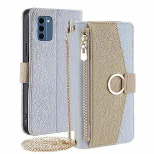 For Nokia C300 4G Crossbody Litchi Texture Leather Phone Case(Blue)