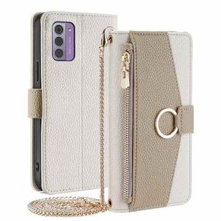 For Nokia G42 5G Crossbody Litchi Texture Leather Phone Case(White)
