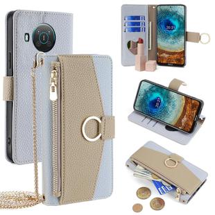 For Nokia X10 / X20 Crossbody Litchi Texture Leather Phone Case(Blue)