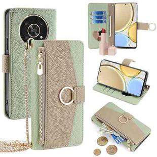 For Honor X30 Crossbody Litchi Texture Leather Phone Case(Green)