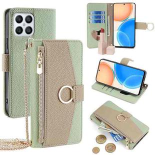 For Honor X30i / X8 Crossbody Litchi Texture Leather Phone Case(Green)