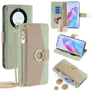 For Honor X40 Crossbody Litchi Texture Leather Phone Case(Green)