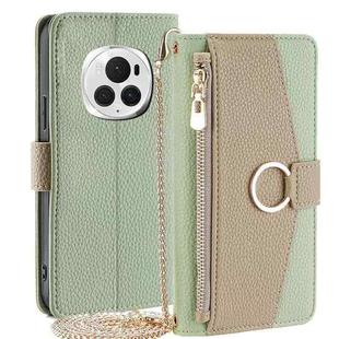 For Honor Magic6 Pro 5G Crossbody Litchi Texture Leather Phone Case(Green)