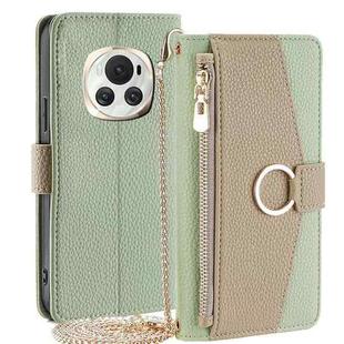 For Honor Magic6 5G Crossbody Litchi Texture Leather Phone Case(Green)