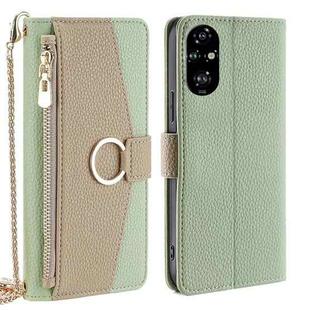 For Honor 200 Pro 5G Crossbody Litchi Texture Leather Phone Case(Green)