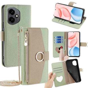 For Honor 400 Global 156.5mm Crossbody Litchi Texture Leather Phone Case(Green)