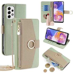 For Samsung Galaxy A23 Crossbody Litchi Texture Leather Phone Case(Green)