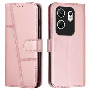 For Infinix Zero 30 4G Stitching Calf Texture Buckle Leather Phone Case(Pink)
