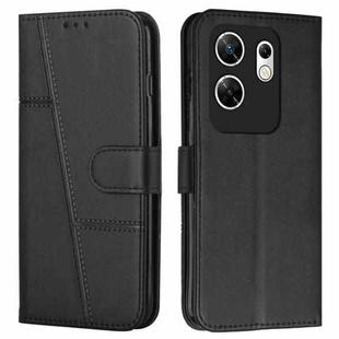 For Infinix Zero 30 4G Stitching Calf Texture Buckle Leather Phone Case(Black)