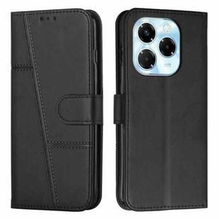 For Infinix Note 40X 5G Stitching Calf Texture Buckle Leather Phone Case(Black)