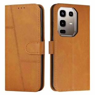 For Infinix Note 50 4G / 50 Pro 4G Stitching Calf Texture Buckle Leather Phone Case(Yellow)