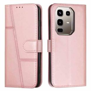 For Infinix Note 50 4G / 50 Pro 4G Stitching Calf Texture Buckle Leather Phone Case(Pink)
