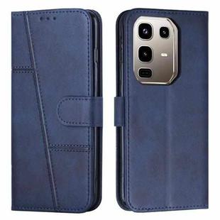 For Infinix Note 50 4G / 50 Pro 4G Stitching Calf Texture Buckle Leather Phone Case(Blue)