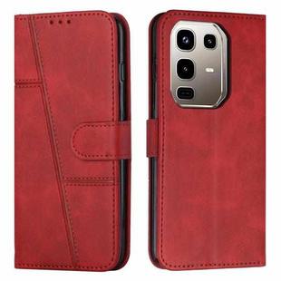 For Infinix Note 50 4G / 50 Pro 4G Stitching Calf Texture Buckle Leather Phone Case(Red)
