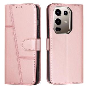For Infinix Note 50x Stitching Calf Texture Buckle Leather Phone Case(Pink)