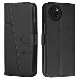 For itel S23 Stitching Calf Texture Buckle Leather Phone Case(Black)