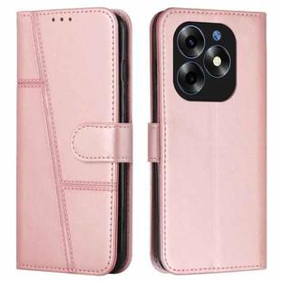 For itel S23+ Stitching Calf Texture Buckle Leather Phone Case(Pink)