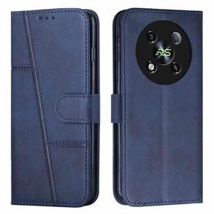 For itel RS4 Stitching Calf Texture Buckle Leather Phone Case(Blue)