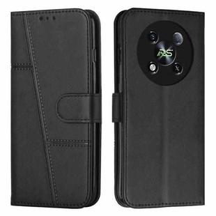 For itel RS4 Stitching Calf Texture Buckle Leather Phone Case(Black)