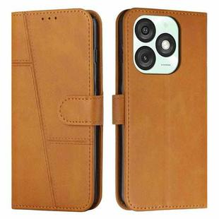 For itel A50 Stitching Calf Texture Buckle Leather Phone Case(Yellow)