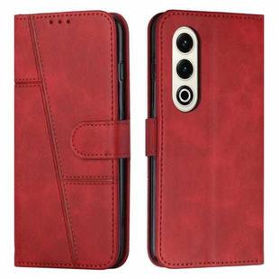 For itel S25 Stitching Calf Texture Buckle Leather Phone Case(Red)