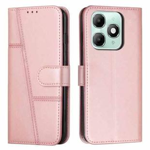 For itel A90 4G Stitching Calf Texture Buckle Leather Phone Case(Pink)