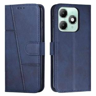 For itel A90 4G Stitching Calf Texture Buckle Leather Phone Case(Blue)