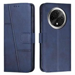 For OPPO A3 Pro Stitching Calf Texture Buckle Leather Phone Case(Blue)