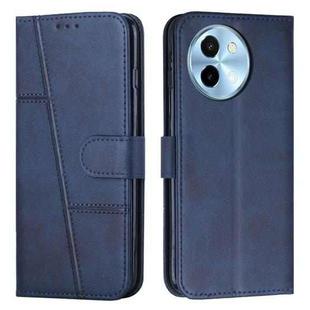 For vivo Y38 5G Stitching Calf Texture Buckle Leather Phone Case(Blue)