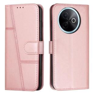 For vivo Y39 5G Global Stitching Calf Texture Buckle Leather Phone Case(Pink)