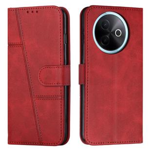 For vivo Y39 5G Global Stitching Calf Texture Buckle Leather Phone Case(Red)